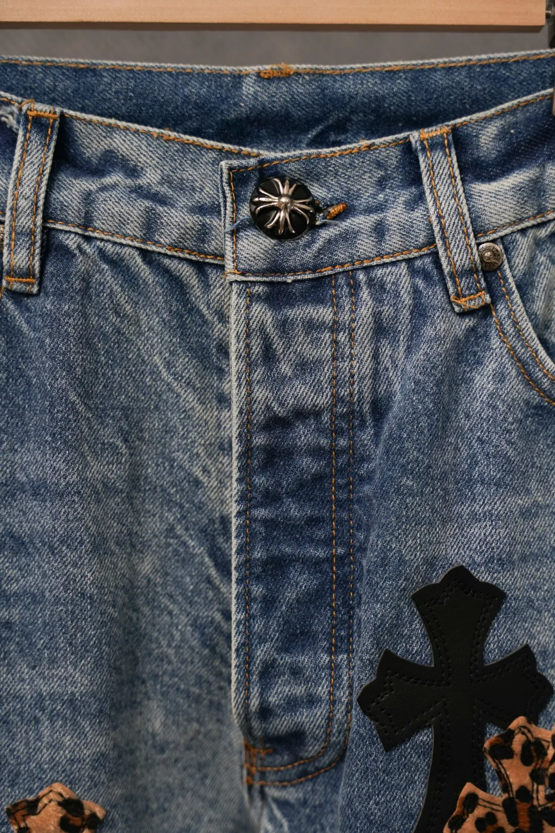 ：S 041 & Chrome Hearts Same Style ：Blue Size：28 30 32 34 （S-XL)